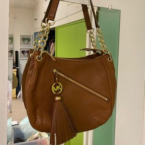 Michael Kors Brown Leather Shoulder Bag